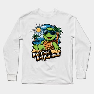 "Chill Turtle: Slow and Steady Vibes" Long Sleeve T-Shirt